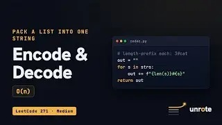 Encode and Decode Strings, Explained — Pack a List Into One String (LeetCode 271)