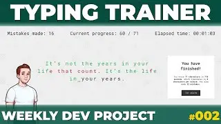 Weekly Dev Project #002 - Typing Trainer