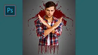 How to Make Splatter Effect in Photoshop - Adobe Photoshop Tutorial