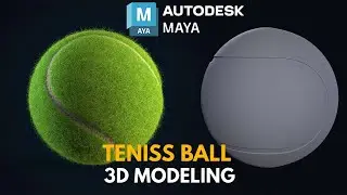 Tennis Ball modeling Tutorial in Autodesk Maya 