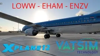 X-Plane 12 Zibo 737 Vienna - Amsterdam - Stavanger | Vatsim