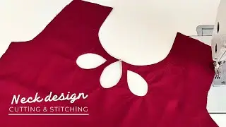 Drops Neck Design Easy Cutting & Stitching | गले का खूबसूरत डिज़ाइन बनाए आसानी से |