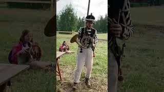 Игра на валторне 🎺🎶🎶🎶⭐️ Сигнал «Наступление» и сигнал «Отступление» ⭐️ Времена и Эпохи 2024