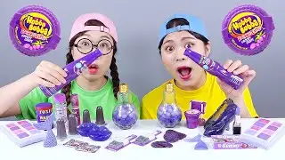 Фиолетовая еда Мукбанг DONA ДОНА Русский