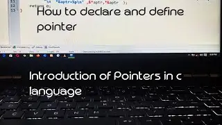 pointers in c language || using the & and * pointer operators || #clanguage