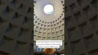 The Pantheon’s Concrete Dome #ancientrome #pantheon #romanarchitecture #temple #hadrian #rome