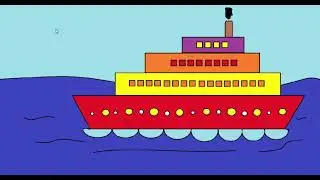 How to Draw Ship in MS Paint
