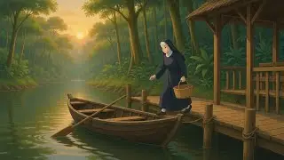 Magical Journey Through a Floating River Village 🌿✨ | Ghibli-Inspired Animation