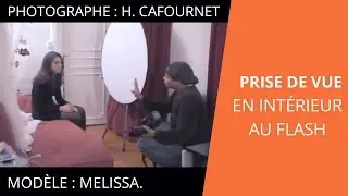 Photographie du portrait : Prise de vue à l'intérieur avec un modèle