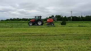 пресс подборщик z562 и обмотчик рулонов z577,на заготовке сенажа