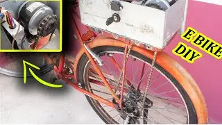HOW TO BUILD A DIY  ELECTRIC BIKE /EBIKE //صنع دراجة كهربائية