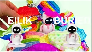 Eilik robot buried in Pop it #Eilik #Eilikrobot #popit #funny #crazy