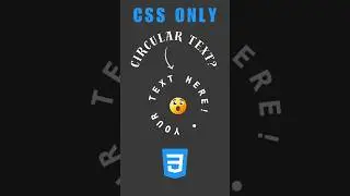 Circular Text with CSS Variables 