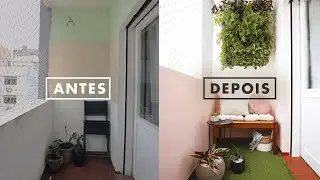 Reforma total da varanda de 3m² - Transformação completa!