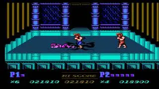 Double Dragon 2 the Revenge Level 8 (NES) Co-Op