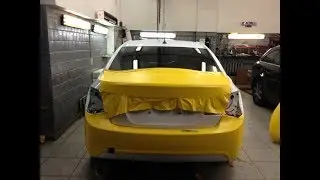 Оклейка авто в желтую пленку