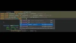 SQL in phpstorm - amazing auto suggestion