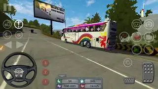 Bus Putra Pelangi Duel Bus Bintang Raya Tujuan P.Baru-Padang | BUSSID bus simulator indonesia