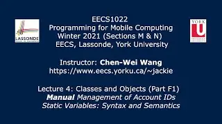 [HD] EECS1022 W21 - Lecture 4 - Part F1 - Static Variables: Syntax and Semantics