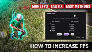 How to increase fps on your mobile 🤔📈 120Hz#freefire #settings