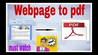 How to convert webpage to pdf chrome free without online | No Internet required | Important | PDF