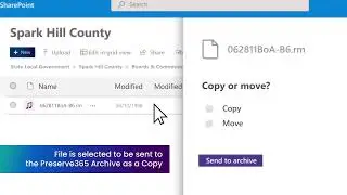 Preserve365® ensures archived long-term records in Microsoft SharePoint are always readable.