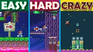 Super Mario but the Floor is POISON!! [Hard Super Mario Maker 2 Levels]