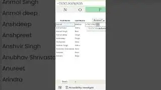 TEXT JOIN Formula In Excel