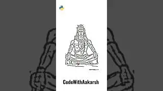 Lord Shiva 🕉️ Sketch Using Python And Turtle | Shivratri Special | 