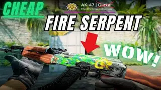 CS2 AK-47 Cartel Fire Serpent craft  (needed stickers in desc!)