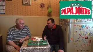 Пицца Супер Папа .. Колбасный Борт / Папа Джонс /Обзор на Еду