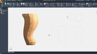 Inventor Woodworking | Curved Cabriole Leg #7