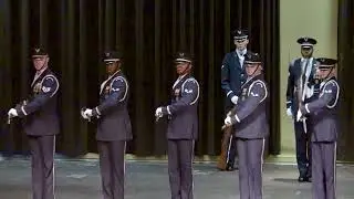 US Air Force Honor Guard Drill Team Performance at Northside High School