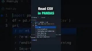 Read CSV to Pandas Dataframe  #softlinks #python #softwareengineering