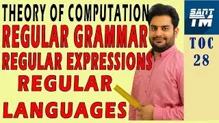 Regular Grammars | Regular Expressions and Regular Languages in theory of computation