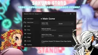 Sakura Stand Roblox SCRIPT | Best Script | "Demonic HUB V2" | AutoFarm & Auto Collect Items...