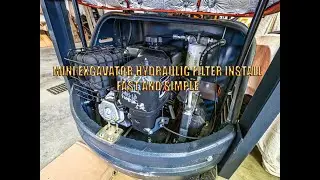 Mini Excavator Hydraulic Filter Install