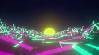 Retrowave synthwave VJ Loop Background #hypnotic #retrowave #background