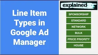 Line Item Types in Google Ad Manager