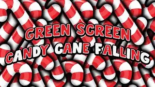 Green Screen - Candy Cane Falling (GST)