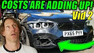 Rebuilding a Crashed BMW M135i | Front Corner Is WRECKED - Vid 2