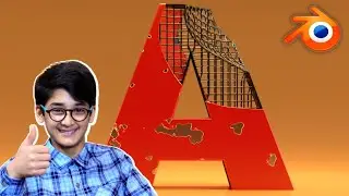 3D Stylized Text Animation in Blender | Creating Blender Text Effects