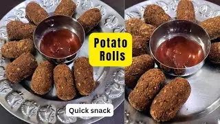 झटपट तयार करा पोटॅटो रोल | Potato Roll Recipe | Home Vlogging Marathi