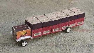 How to make Matchbox School Bus at home DIY matchbox Bus