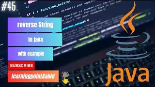 Reverse String word by word in java |  Reverse String in java |  