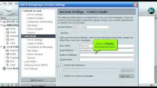 Netscape - How to setup an email account