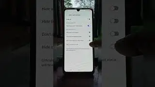 Hide your notifications from notifications panel || oneui 5.1
