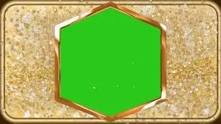 No copyright Golden Wedding Animated Frame Green Screen HD Video Background 2022 .Video Editing 832