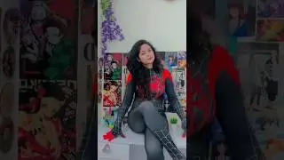 Miles Morales female cosplay #spiderman #milesmorales #halloweencostume