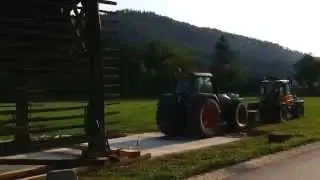 Premik kozolca z Fendt 926+Jcb fastrac+Merlo+McCormik